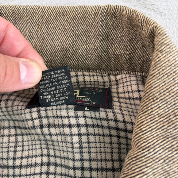 DOUBLE RRL RALPH LAUREN Barn Chore Flannel Lined Jacket Men Large Brown USA Made - Picture 12 of 12